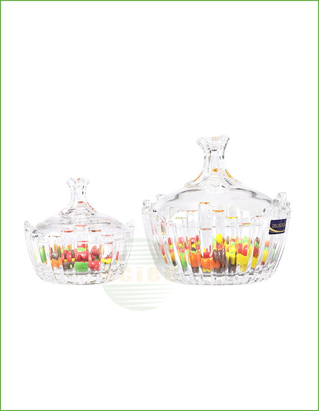 GLASS CANDY JAR (53-0056)