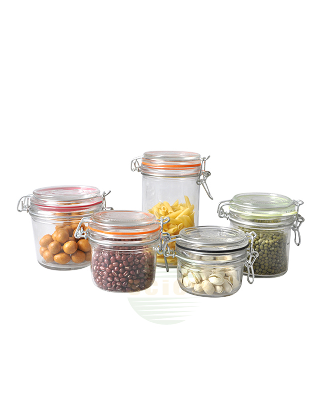 GLASS STORAGE JAR (01-0002)